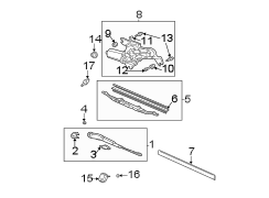 BACK DOOR. WIPER & WASHER COMPONENTS.