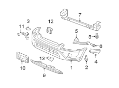 FRONT BUMPER. BUMPER & COMPONENTS.