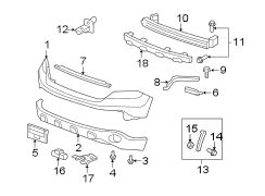 FRONT BUMPER. BUMPER & COMPONENTS.