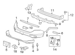 FRONT BUMPER. BUMPER & COMPONENTS.