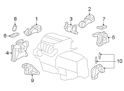 ENGINE / TRANSAXLE. ENGINE & TRANS MOUNTING.