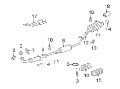 EXHAUST SYSTEM. EXHAUST COMPONENTS.