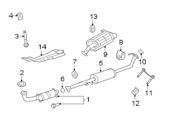 EXHAUST SYSTEM. EXHAUST COMPONENTS.