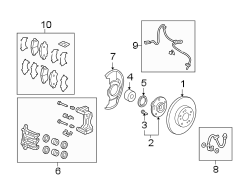 FRONT SUSPENSION. BRAKE COMPONENTS.