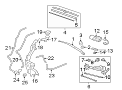 WINDSHIELD. WIPER & WASHER COMPONENTS.