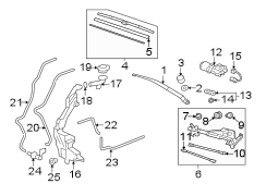 WINDSHIELD. WIPER & WASHER COMPONENTS.