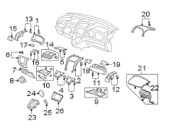 INSTRUMENT PANEL COMPONENTS.