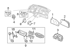 INSTRUMENT PANEL. CLUSTER & SWITCHES.