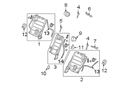 SEATS & TRACKS. REAR SEAT COMPONENTS.