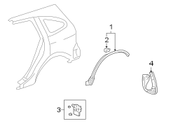 QUARTER PANEL. EXTERIOR TRIM.