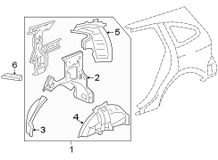 QUARTER PANEL. INNER STRUCTURE.