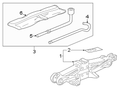 REAR BODY & FLOOR. JACK & COMPONENTS.