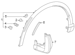 Fender. Exterior trim.