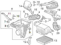 Engine / transaxle. Air intake.