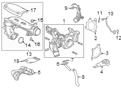 Engine / transaxle. Turbocharger & components.