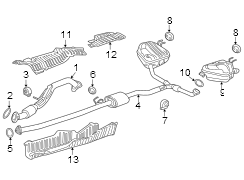 Exhaust system. Exhaust components.