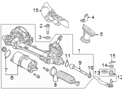 Steering gear & linkage.