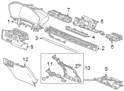 Instrument panel components.