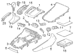 Front console.