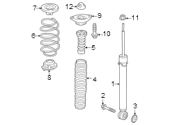 Rear suspension. Shocks & components.