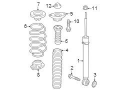 Rear suspension. Shocks & components.