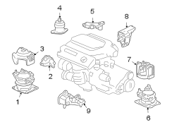 ENGINE / TRANSAXLE. ENGINE & TRANS MOUNTING.