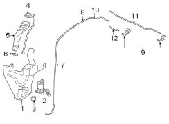 WINDSHIELD. WASHER COMPONENTS.