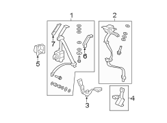 RESTRAINT SYSTEMS. REAR SEAT BELTS.