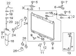 Radiator Coolant Hose (Front, Upper, Lower)