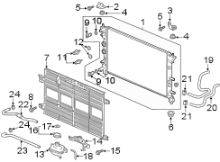 Hose. Radiator. Inlet. (Upper). Auxiliary Radiator.