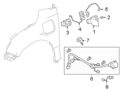 Drive Motor Battery Pack Charging Port Assembly Bracket