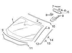 Interior Rear View Mirror Screw