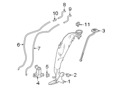 Windshield Washer Hose (Front)