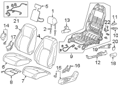 Seat Back Recliner Adjustment Handle (Left, Right)