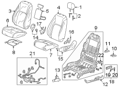 Seat Back Cushion (Left, Front)