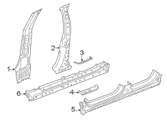 Body B-Pillar Baffle Plate (Right)