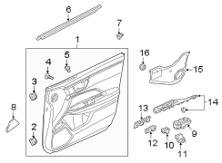 Door Interior Trim Panel (Right, Front)