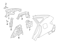 Quarter Panel Reinforcement (Right, Rear)