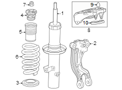 Fork. Yoke. (Right, Front)