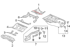 Floor Pan Splash Shield (Rear)