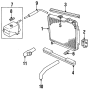 Intake duct seal. SEAL; Radiator. (Upper, Lower)