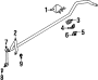 Bracket. Bar. Stabilizer. Suspension. Mount. (Front). Suspension Stabilizer.