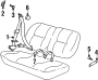 Seat Belt Lap and Shoulder Belt Bracket