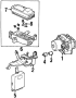 ABS Pump and Motor Assembly. Modulator Bracket. ABS Modulator Bracket.