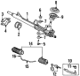 Cushion B, Gear. Rack and Pinion Assembly Bushing. A component which.