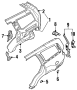 Seat Belt Lap and Shoulder Belt Bracket