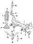 Image of Mount cushion. MOUNTING - VEE. SUSPENSION crossmember rubber mount. image for your 1985 Jaguar XJS   