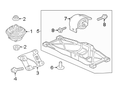 Image of Automatic Transmission Mount Bolt image for your 2008 Jaguar X-Type   