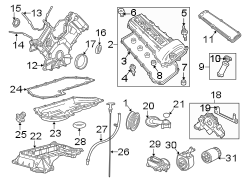 Image of Engine Valve Cover (Upper) image for your 1997 Jaguar Vanden Plas   