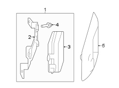 Image of Blind Spot Detection System Warning Sensor image for your 2015 Jaguar XJR  Base Sedan 